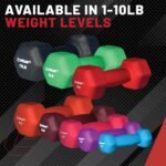 Lifeline Fitness Neoprene Dumbbell Weights - Premium Quality Equipment for Home Gym - Multiple Weight Options - Image 4