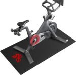 Bike Trainer Mat Compatible with Peloton Bike, for Treadmill & Row, THK 6mm, Under Mat Protect Hardwood Floor Carpet, Trainer Accessory for Indoor Stationary Exercise Bicycle - Image 3