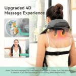 Snailax Cordless Neck Shoulder Massager with Soothing Heat, Fsa Hsa Eligible, Upgarded 4D Deep Tissue Kneading, Shiatsu Back Massager Pillow for Neck, Traps, Back, Gifts for Men Women Mom Dad - Image 3