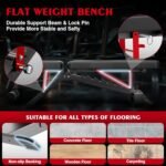 Adjustable Weight Bench - Workout Foldable Strength Training 1300lb Capacity Heavy Duty Weight Benches for Home Gym Exercises Incline Flat Decline Sit-Ups Full Body Workouts - Image 6