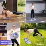 Pilates Board, Pilates Portable Reformer Machine 2025 for Home Workout, 7 in 1 Multifunctional Pilates Reformer Set,Foldable Abs Trainer Machine, Pilates Core Workout Equipment for Women - Image 7