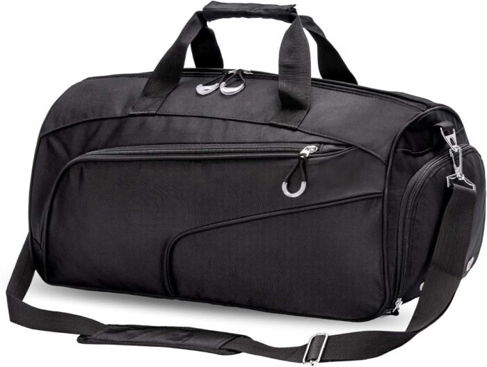 Kuston Sports Gym Bag with Shoes Compartment &Wet Pocket Gym Duffel Bag Overnight Bag for Men and Women - Image 2