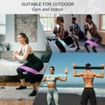 Shappy 20 Pcs Fabric Resistance Bands for Working Out Women Men 5 Levels Non Slip Stretch Workout Bands for Hip Thigh Booty Elastic Exercise Bands for Leg Pilates Squat Yoga Pull Up Workout - Image 6