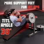 Chest Press Machine, Weight Bench Press Machine with Independent Converging Arms, Adjustable Flat Incline Bench Press for Chest, AB Workout Home Gym Equipment - Image 5