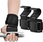 SPORTIC Weight Lifting Hooks (Pair) - Heavy Duty Lifting Wrist Straps, Hand Grip Support for Deadlifts, Pull Ups, Shrugs, Weightlifting Hooks Gym Gloves for Men and Women - Image 2