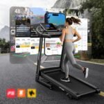 Treadmill for Home, 3-Level Manual Incline, 3.25HP Walking Jogging Running Machine, 320LBS Weight Capacity, 7.6 MPH Max Speed, Compact Portable Treadmills for Home Small/Office - Image 7