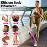 Resistance Bands for Working Out,5 Booty Bands for Women Men Fabric Elastic Bands for Exercise Bands for Legs, Thighs Glutes Includes Workout Bands Guide for Yoga,Physical Therapy Home Fitness - Image 6