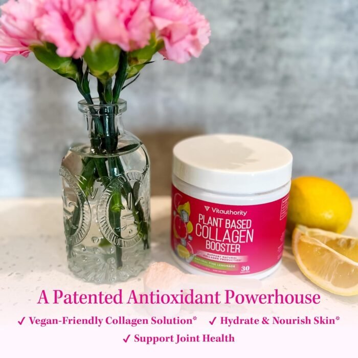 Vitauthority Vegan Collagen Powder for Women - Plant Based Collagen Supplement for Women with Proprietary Vegan Hair Skin and Nails Vitamins - Vegetarian Collagen Powder with Hyaluronic Acid - Image 6