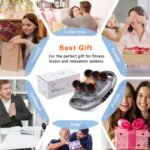 Massage Gun Deep Tissue with 6 Head - Electric Massager Gun for Legs, Arms, Waist, Back, 9 Levels & 9 Modes Back Massager for Pain Relief, Ideal Gifts for Friends, Mom and Dad, Gray - Image 7