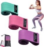 Exercise Bands, Fabric Resistance Bands for Working Out Women and Men, 3 Levels Workout Bands, Non-Slip Booty Bands Set for Legs Butt Glute Squat - Image 2