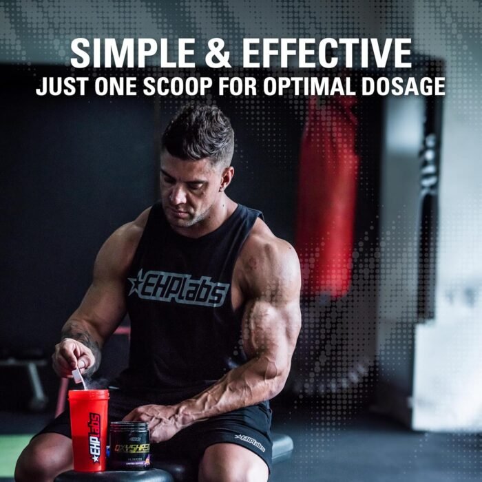 EHP Labs OxyShred Hardcore Super Dosed Pre Workout Powder - Preworkout Powder with L Glutamine & Acetyl L Carnitine, Energy Boost Drink - 275mg of Caffeine - Watermelon Candy, 40 Servings - Image 7
