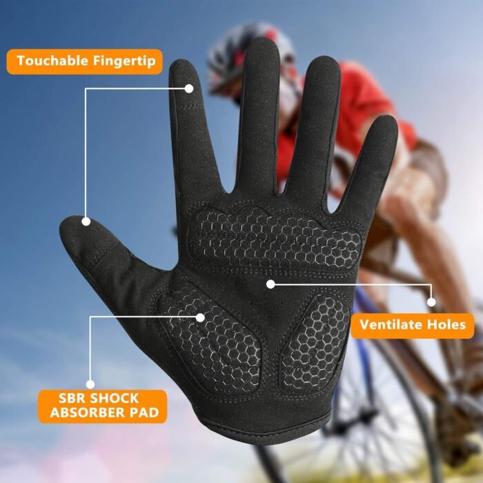 Full Fingers Workout Gloves for Women & Men - Gym Gloves with Extra Grip Foam Padding & Anti-Slip for Fitness, Training & Cycling - Image 3