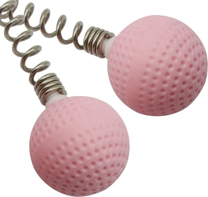 SinLoon Massager Ball Hammer(2-Pack) Hammer Stick Manual Beat Golf Ball Massager Back Shoulder Massage Full Body Reduce Fatigue Pain(Pink) - Image 4