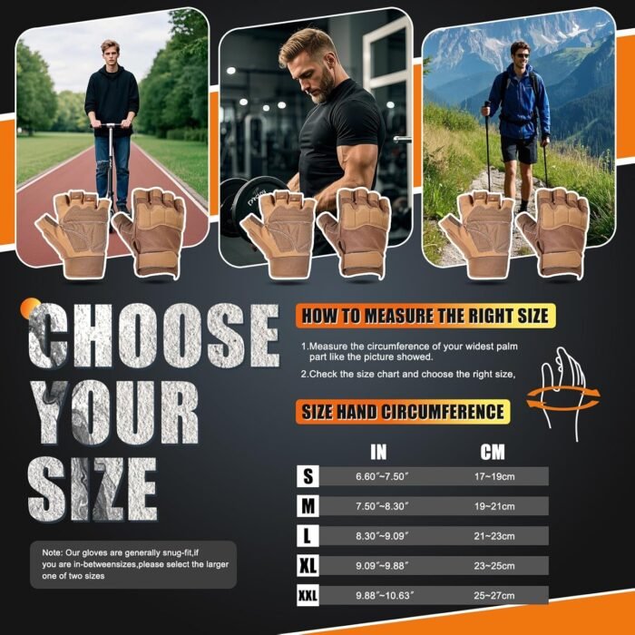Weight Lifting Gloves, Gym Gloves for Men and Women, Full Palm Protection for Sports, Weightlifting, Training, Cycling, Pull-Ups, Rowing, and Mountaineering - Image 8