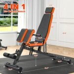 XDDIAS Roman Chair, Adjustable Weight Bench Back Extension Machine for Home Gym, 1000LBS All-in-One Sit Up Bench with Dumbbell Rack, Incline, Decline, and Flat Bench for Hyperextension, Core, Glute - Image 8