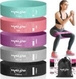 Resistance Bands for Working Out,5 Booty Bands for Women Men Fabric Elastic Bands for Exercise Bands for Legs, Thighs Glutes Includes Workout Bands Guide for Yoga,Physical Therapy Home Fitness - Image 2