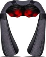 Mirakel Shiatsu Neck & Back Massager with Heat - Deep Tissue Neck, Back & Shoulder Pain Relief - Ergonomic Design Shoulder Massager, Electric Kneading Whole Body Massage Pillow Gifts for Women, Men - Image 2