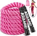 Jump Rope, Weighted Jump Rope for Women, Adult Skipping Rope for Fitness, Home Gym Workout Equipment, Heavy jumprope for Improve Strength, Weight Loss, Shaping Body, Boxing Training - Image 2