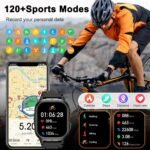 Smart Watch for Men Fitness Tracker: Make/Answer Call Military Smart Watches for Men Digital Mens Watches Running Waterproof Smartwatch Android Phones iPhone Samsung Compatible Heart Rate Monitor - Image 5