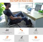 Mini Exercise Bike, AGM Under Desk Bike Pedal Exerciser Foot Cycle Arm & Leg Pedal Exerciser with LCD Screen Displays - Image 8