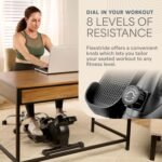 Lifepro Under Desk Elliptical Exercise Machine – Mini Bike Elliptical for Low Impact Leg & Arm Movement – Quiet Magnetic Resistance, LCD Display – Compact Seated Workout for Seniors - Image 4