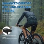 Bike Seat Cushion Wide for Women – Gel Padded Bicycle Seat Cushion, Comfort and Soft Memory Foam Bike Saddle Cover for Peloton, Stationary, Exercise, Mountain Bikes - Image 7