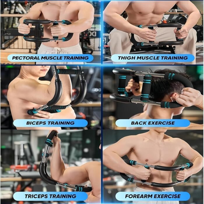 Twister Arm Trainer,Arm Trainer for Men, Adjustable Chest Workout Equipment,Chest Trainer, Shoulder Muscle Training,Wrist & Forearm Strengtheners, Portable Home Fitness Equipment - Image 3