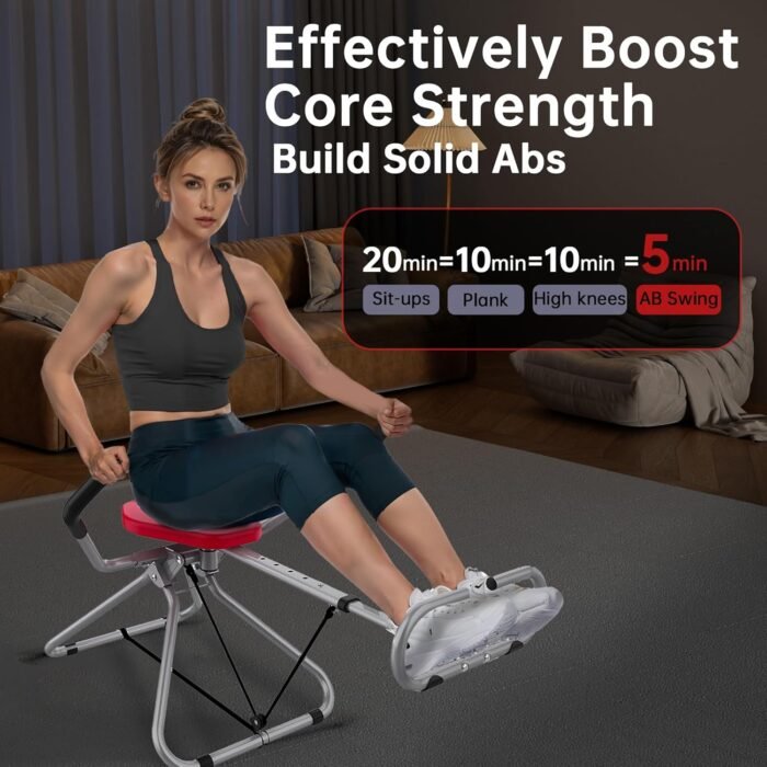 Ab Swing Infinity, Home Ab Workout Machine, Core Workout Equipment, Multi-Functional Ab Trainer, Foldable, 300 lbs Weight Capacity, Ab Machines for Home Exercise - Image 5