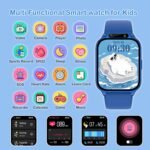 Kids Smart Watch Boys with Fitness & Sleep Tracker, Waterproof Smart Watch for Kids Age 5-12, Sport Modes Heart Rate SOS Button HD Camera DIY Dial Games Music Recorder, NO APP/Phone, Boys Gifts Toys - Image 3