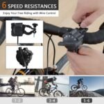 Unisky Bike Trainer Stand Indoor Bicycle Stand with Noise Reduction Magnetic Stationary Stand fits for 26-28inch, 700C Wheel - Image 3