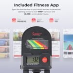 Sunny Health & Fitness Smart Compact Full Motion Rowing Machine, Full-Body Workout, Low-Impact, Extra-Long Rail, 350 LB Weight Capacity and Optional Free SunnyFit® App Enhanced Connectivity - Image 4