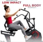 Sunny Health & Fitness Elite Recumbent Cross Trainer & Elliptical Machine with Arm Exercisers for Home Arm/Leg Training, Easy Adjust Seat & Mesh Backrest, Free SunnyFit App Bluetooth Connectivity - Image 5