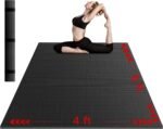 VTORY 8mm Large Exercise Mat, 6'x4'/7'x5'/8'x6'/10'x6',Non-Slip, Ultra Durable, Shock-Absorbing, Extra Large Wide Yoga Mat, Workout Mat for Home Gym, Cardio, Strength, HIIT, MMA - Image 2