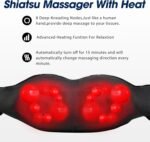 Shiatsu Neck and Back Massager with Heat, Electric Deep Tissue Kneading Neck and Shoulder Massage, Best Gifts for Women Men Mom Dad Mothers Fathers Day Birthday Gift (NOT Cordless) - Image 3