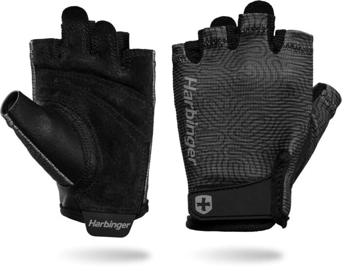 Harbinger Pro Gloves 3.0 - High Performance Training Gloves, Enhanced Grip, Breathable 4-Way Stretch, Adjustable Wrist Closure, Large, Women's - Image 2