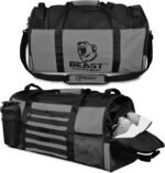 Duffel Gym Bag For Women with Shoe Compartment, Sports Bag with Zippered Pockets, Adjustable Straps Duffle Gym Bag For Men - Image 2