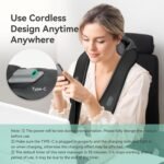 Snailax Cordless Neck Shoulder Massager with Soothing Heat, Fsa Hsa Eligible, Upgarded 4D Deep Tissue Kneading, Shiatsu Back Massager Pillow for Neck, Traps, Back, Gifts for Men Women Mom Dad - Image 5