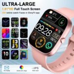 Smart Watch for Women, 1.91"HD Smartwatch (Answer/Make Call), 2025 Fitness Activity Trackers Heart Rate/Sleep Monitor/SpO2, Pedomete IP68 Waterproof,110+ Sport Mode, Watches Women for Android iOS Pink - Image 3