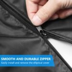 Elliptical Cover Elliptical Exercise Machine Cover for Indoor & Outdoor Home Elliptical Fitness Machine Protective Cover Waterproof & Dustproof Black - Image 6