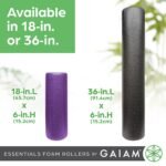 Gaiam Essentials Foam Roller, High Density Firm Deep Tissue Muscle Massager for Back Pain & Sore Muscles - Image 8