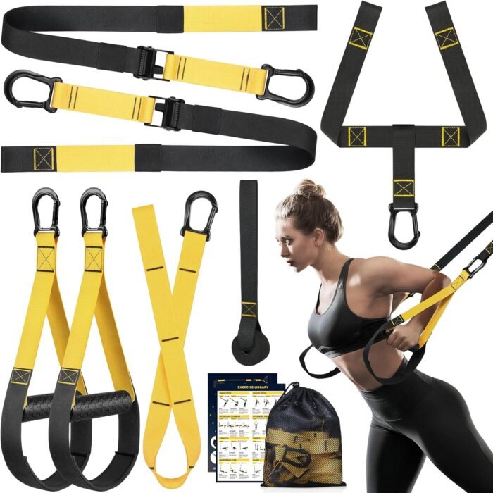 Home Resistance Training Kit, Resistance Trainer Exercise Straps with Handles, Door Anchor and Carrying Bag for Home Gym, Bodyweight Resistance Workout Straps for Full-Body Workout - Image 2