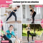 Resistance Bands with Handles for Women, 5 Level Exercise Bands Workout Bands for Physical Therapy, Yoga, Pilates, Door Anchor, Storage Pouch - Image 7