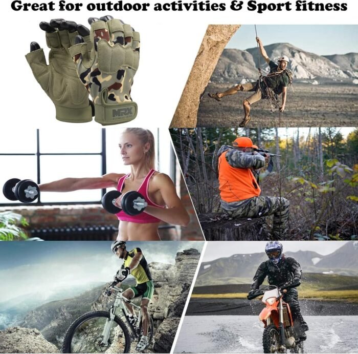 MRX Workout Gloves for Men and Women – Breathable, Snug-Fit Exercise Gloves for Weight Lifting, Cycling, Gym Training & Outdoor Activities - Image 6