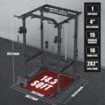 RitKeep Power Cage M10 for Home Weight Training, with Olympic Barbell&Bench,Power Rack with Pulley System, Multi-Function Workout Machine - Image 7