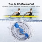 MERACH Water Rowing Machines for Home, Foldable Row Machine with 400LBS Weight Capacity, Dedicated Monitor and Comfortable Seat, Free MERACH App for Immersive Water Rower - Image 5