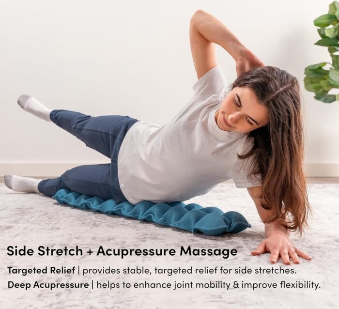 Halo Spine Stretcher for Back Pain Relief, Full Back Decompression, Upper and Lower Back Stretcher, Spine Alignment, and Deep Tissue Acupressure Therapy with 24 Massage Balls - Image 6