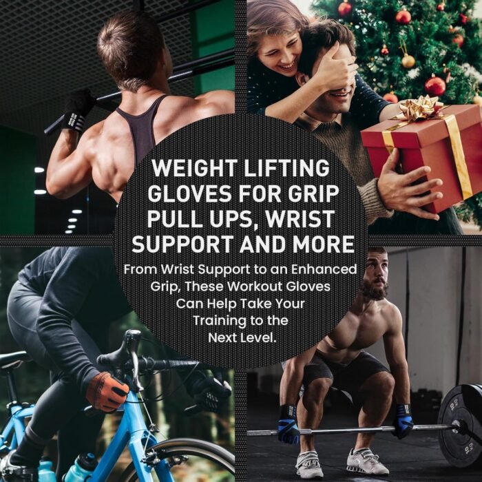 FINGER TEN Weightlifting Workout Gloves Full Half Finger with Wrist Strap Support, Padded Grip for Weight Lifting Gym Fitness Exercise Training Men Male - Image 7