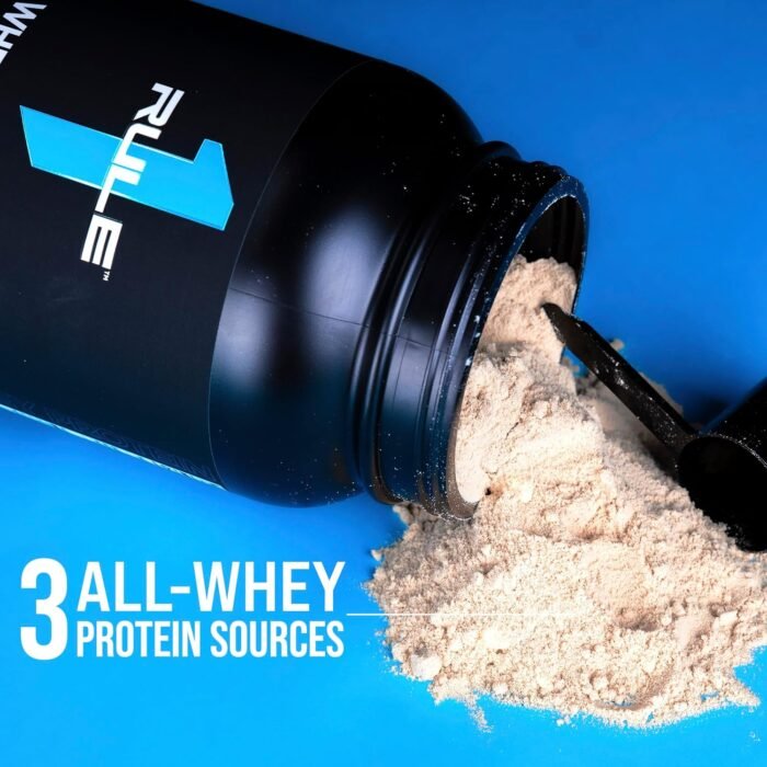 Rule 1 Whey Protein – 24g Fast-Acting Protein from All-Whey Sources with Naturally Occurring EAAs & BCAAs for Workout Recovery or Anytime Use (5 Pounds*, Chocolate Fudge) - Image 8
