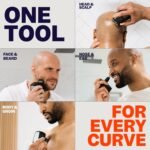 FlexSeries Pro Electric Head & Body Shaver - Mens Cordless Rechargeable Wet/Dry Skull Bald Head Back & Groin Waterproof Razor with Rotary Blades, Clippers, Nose Trimmer, Brush, Massager - Image 7