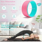 Yoga Wheel Set, Wheel Foam Roller for Back Pain & Stretching, Yoga Blocks 2 Pack with Strap, Trigger Point Therapy Massage Ball for Deep Tissue, 500lbs Capacity, Back Cracker Roller - Image 3